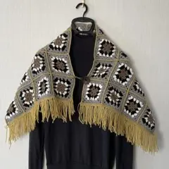 モチーフ編みのブランケット(ハンドメイド)