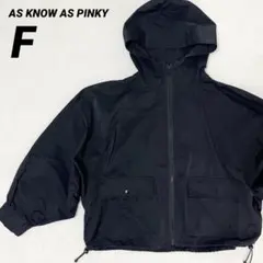 ASKNOWAS PINKY【美品】ナイロンジャケット ブルゾン 黒F【384】のサムネイル