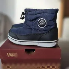 Vans ネイビー スノーブーツ 絞り紐付き 21cm