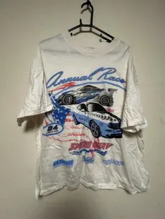美品☆H&M 車 サーキット グラフィック Tシャツ☆M