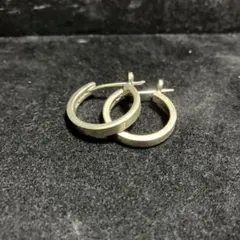 ヴィンテージ メキシコ製 925シルバー フープピアス