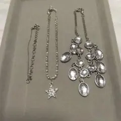 ジルコニアシルバー調星型他ブレスレット3点セット