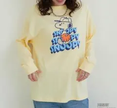 PEANUTS スヌーピー グラフィック長袖Tシャツ