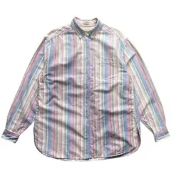 レディース シャツ llbean エルエルビーン ストライプ USA製 古着