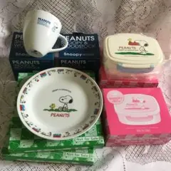 スヌーピー &ウッドストック　食器　ランチボックス　ペアセット　3種