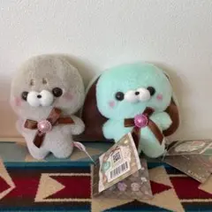 すくっとたっちさん めるてぃちょこれーと ぬいぐるみ あざらしさん　うさぎ