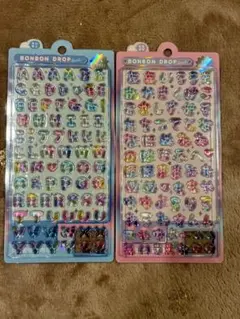 【正規品】　もじ　ボンボンドロップシール　2点セット