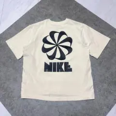 NIKE 短丈 Tシャツ 風車ロゴ ボックス型 Y2K クリーム色 Sのサムネイル
