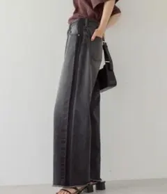 AMERICAN HOLIC サイドラインデニム M グレー　グローバルワーク