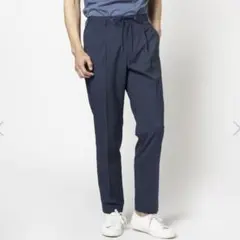 新品未使用◎ONLY 洗える ワンタック イージースラックス 44 NAVYのサムネイル