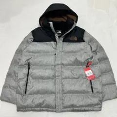 【新品】ノースフェイス ヌプシ リッジ　ダウンジャケット　XXL 刺繍ロゴ