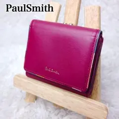 未使用級✨Paul Smith ポールスミス ピンク 2つ折り財布 サフィアーノのサムネイル