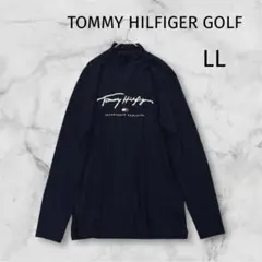 トミーヒルフィガーゴルフ　ハイネックシャツ　長袖　ネイビー　LL
