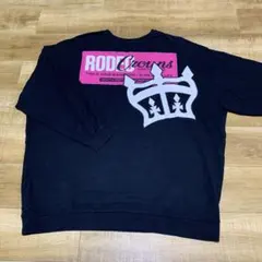 RODEO CROWNS オーバーサイズトレーナー ワンピ ブラック