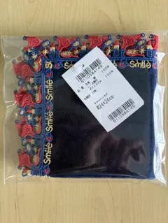 【新品・タグ付】近沢レース　シーズンタオルハンカチ　おめかし（ネイビー）のサムネイル