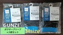 グンゼ GUNZE ／ ボクサーブリーフ(前あき) ［Мサイズ］3枚セット