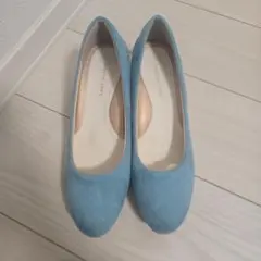 Lady worker レディワーカー パンプス 水色 24cm