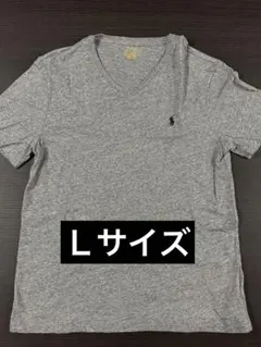 Polo Ralph Lauren グレー Vネック Tシャツ Lサイズ
