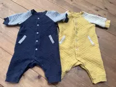 ベビー ロンパース カバーオール 2点セット キルティング