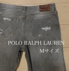 【POLO RALPH LAUREN】グレー　ダメージデニム　ストレート メンズ