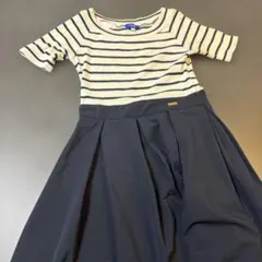 BLUE LABEL ストライプ 半袖ワンピース