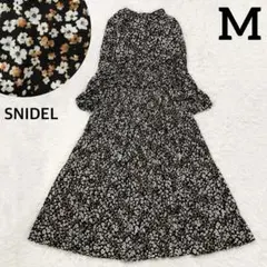 スナイデル プリント シャーリング ロング ワンピース 花 フラワー リボン