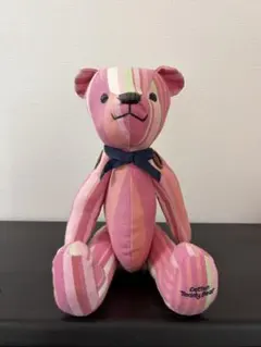 Cotton Teddy Bear ストライプ柄 ぬいぐるみ　テディベア　ピンクのサムネイル