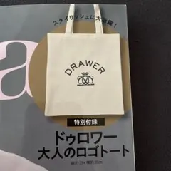 エクラ　10月号　 特別付録 ロゴトートバッグ　ドゥロワー