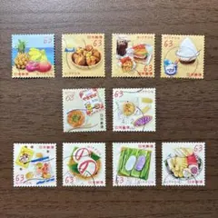 日本の古切手 野菜・くだもの その4 10枚 - メルカリ