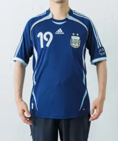 正規品 アルゼンチン代表 2006/07 アウェイユニ メッシ #19 復刻