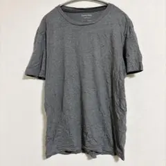 カルバンクライン Tシャツ クルーネック 半袖 無地 M 灰 綿 デイリー