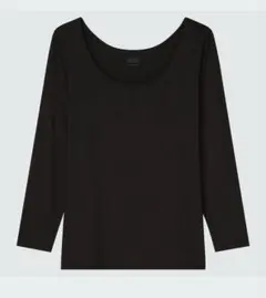 UNIQLO ヒートテックUネックT（8分袖） ブラックM