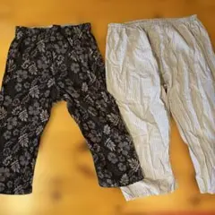 花柄とストライプのすててこ2着セット