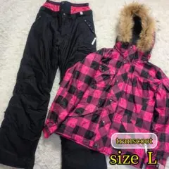 【transcoot✨L】スキー スノー スノボ ウェア セットアップ 上下