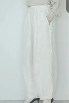 ®️様専用studioclip フリーサイズ　リネンツイルフリルパンツ