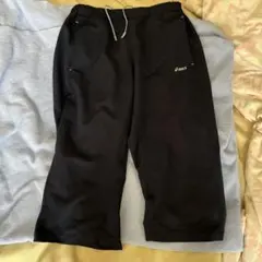 セールASICS ハーフパンツネイビー7分丈 レディースL