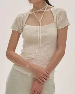 Lil lace knit tops - メルカリ