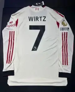 【正規品中古】リバプール WIRTZ 7番 ロングスリーブ ユニフォーム L 25-26 リバプール アウェイ 長袖 ユニホーム 7番 WIRTZ （M