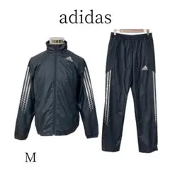 adidas アディダス 黒目の紺 パンツセットアップ M