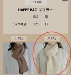 choco ハッピーバッグ　マフラー 福袋のサムネイル