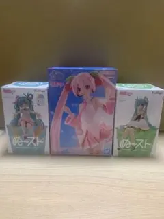 初音ミク フィギュア 3種セット　桜ミク・ぬーどるストッパー