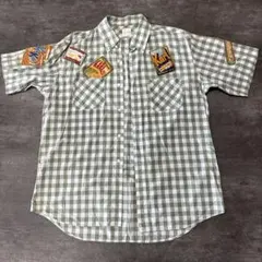 カールヘルム チェック柄 半袖シャツ M 美品　希少