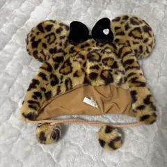 ディズニーファンキャップ 旧ヒョウ柄 茶色