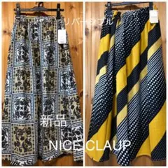 新品♡NICE CLAUPリバーシブル＊バンダナ柄×yellow系定価6372