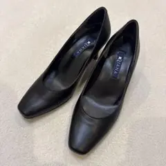 DIANA ダイアナ パンプス スクエアトゥ 本革 冠婚葬祭 22.5cm