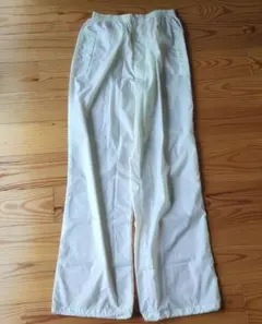 DUNLOPクリームホワイト ナイロンパンツ ウエストゴム