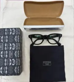 極美品】正規品EYEVAN7285 341 ブラック 純正クリアレンズ - メルカリ