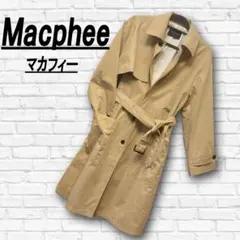 トゥモローランド (マカフィー) ベージュ シングル トレンチコート M