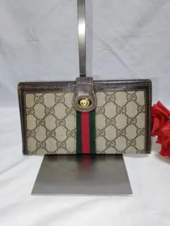 グッチ GUCCI GG柄 シェリーライン 長財布　ヴィンテージのサムネイル