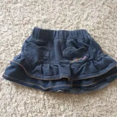 フリル付きデニムスカート 100cm